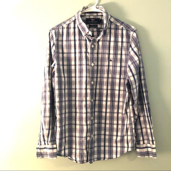 Vineyard Vines Button Down Slim-Fit Whale Shirt. Size Small. - Picture 1 of 7